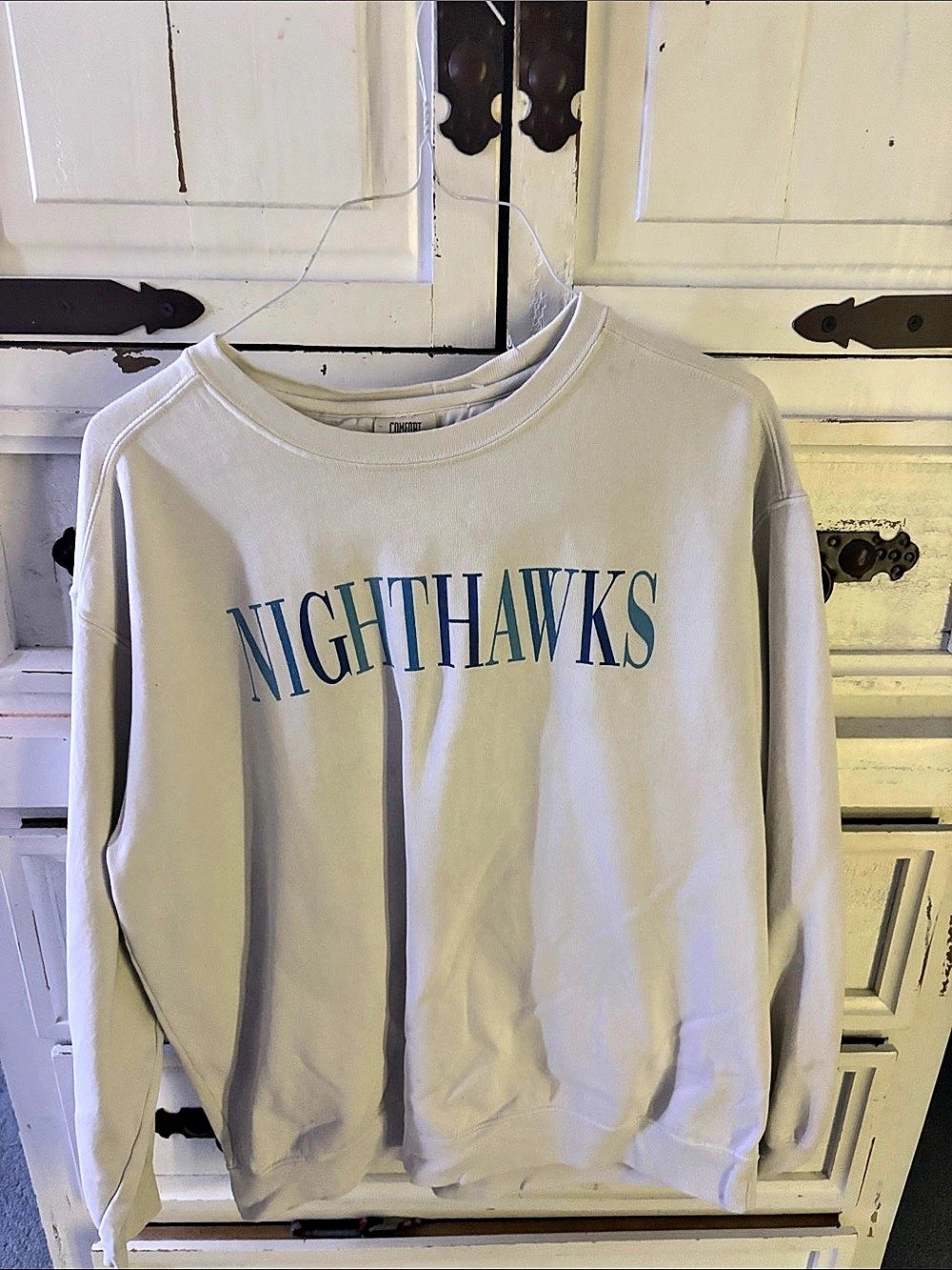 Nighthawks Graphic Sweatshirt in White
